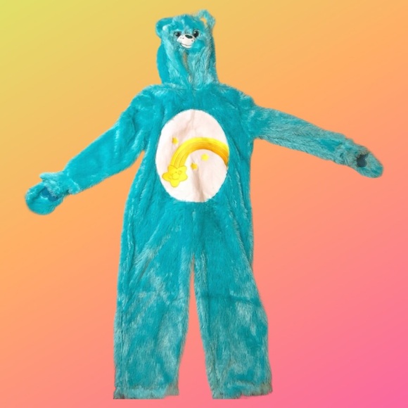 Kids Blue Care Bears onesie costume - Picture 1 of 6